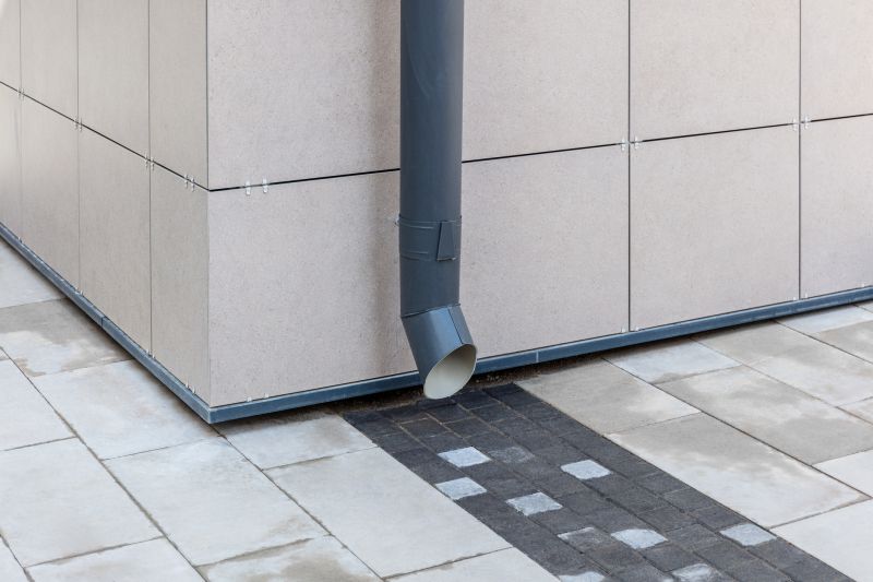 Steel Downspout Installation